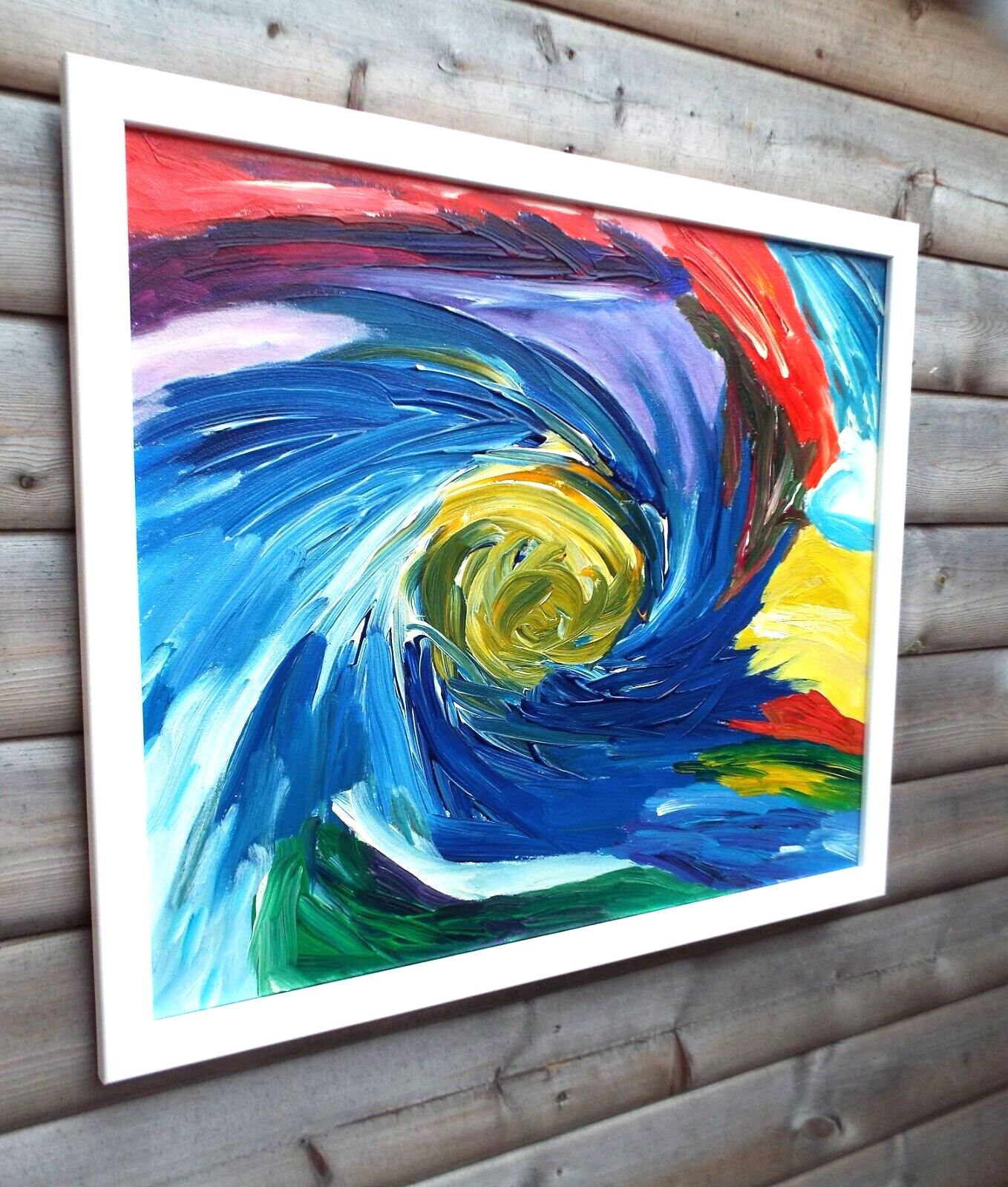 Abstract Light Language Painting This Keen Eye Signed Framed Fraser  J Lucas photo vinterior