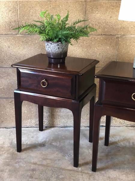 photo furniture A Pair Of Stag Bedside Tables With Drawers