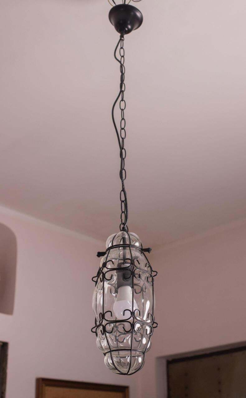 Set Of 2 Venetian Lantern, Murano Glass, Italy, 1980s photo furniture