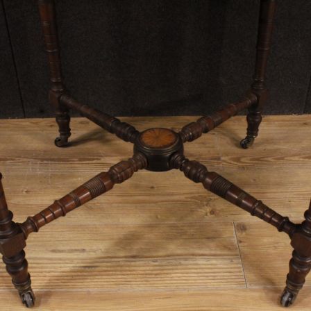 photo furniture English Inlaid Side Table From 20th Century