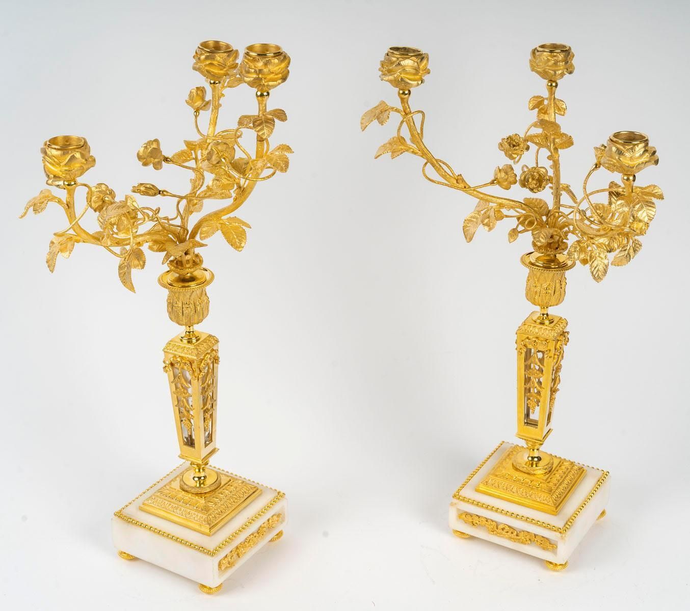 Pair Of Louis XVI Style Candelabra, 19th Century. photo 3661.0