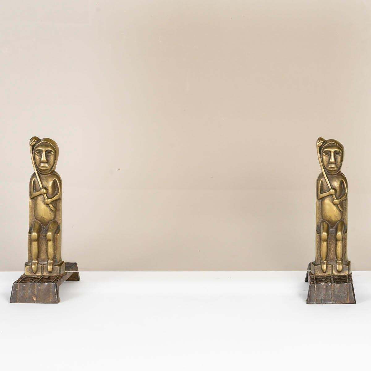 Fire Screen In Bronze And Tinted Glass Plate, Tribal Art. photo 1945.0