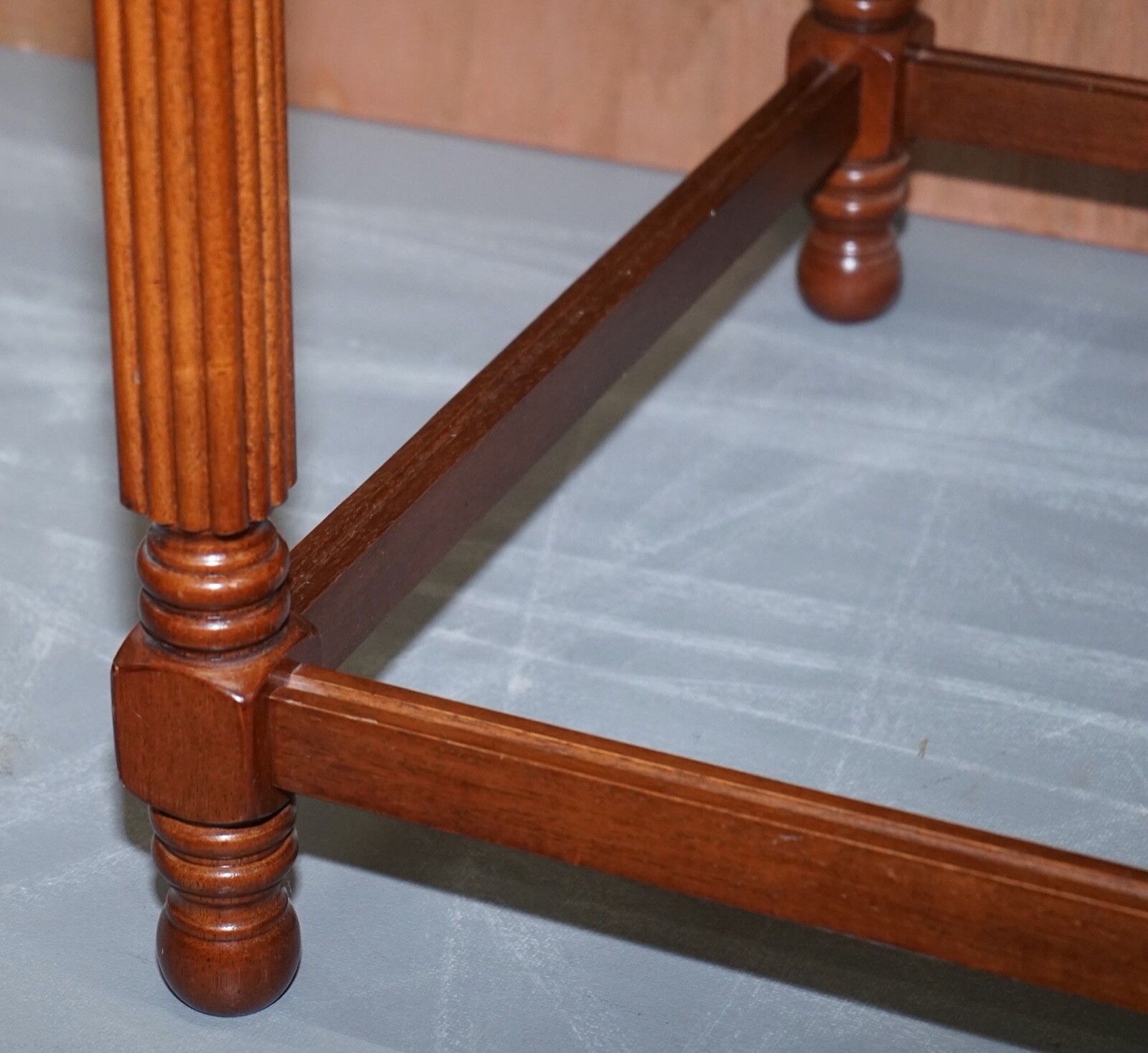 Pair Of Beautiful Wooden Side Tables With Glass Top photo 450.0