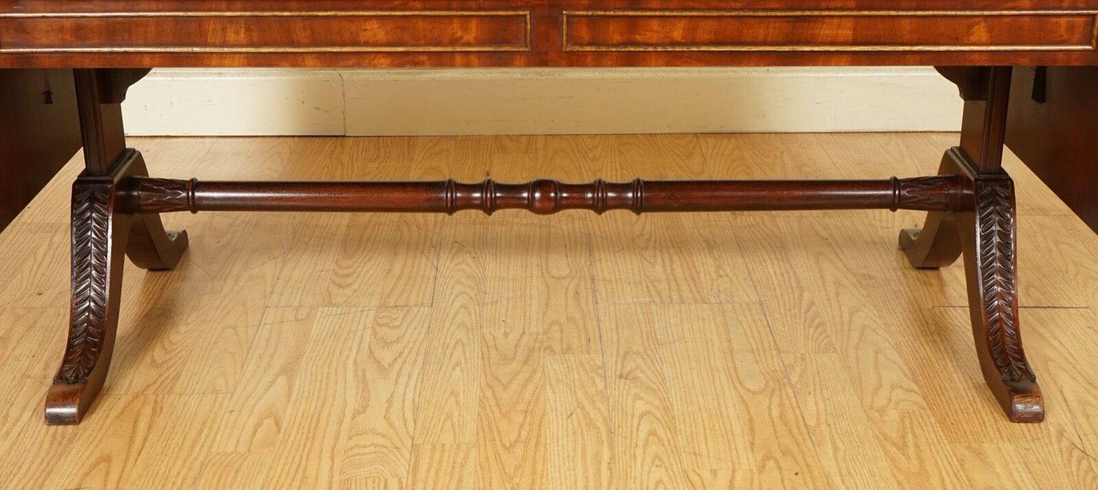 Furniture Vintage Bevan Funnell Extending Mahogany Coffee Table With Leather Top photo
