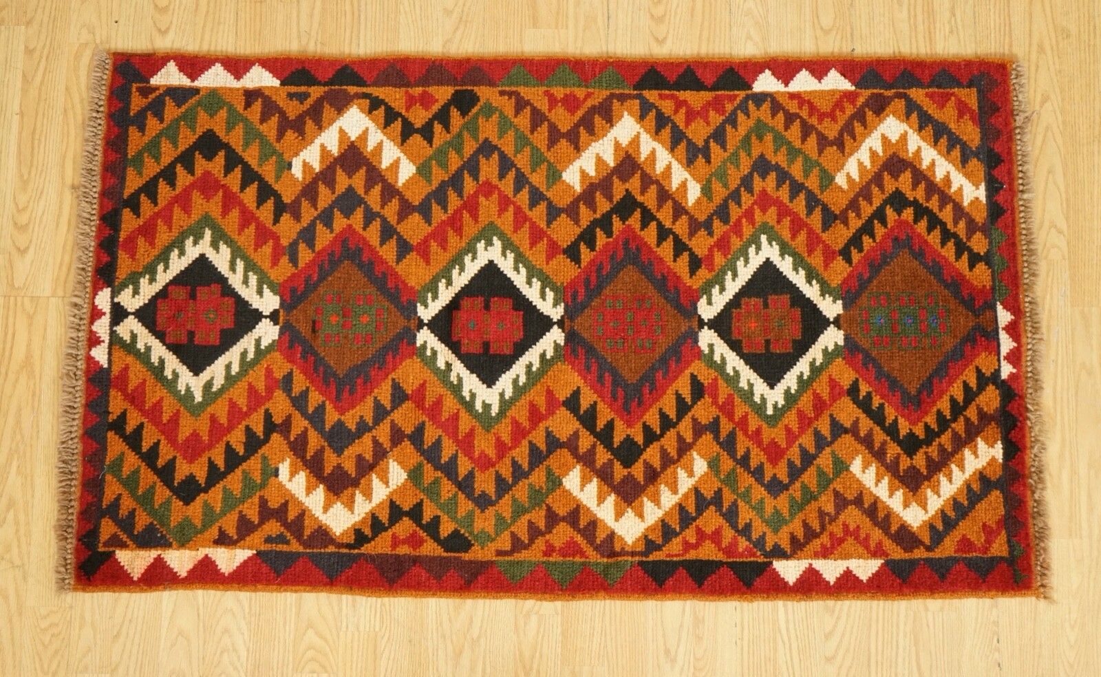 Lovely Vintage Geometric Kilim Aztec Rug photo for sale
