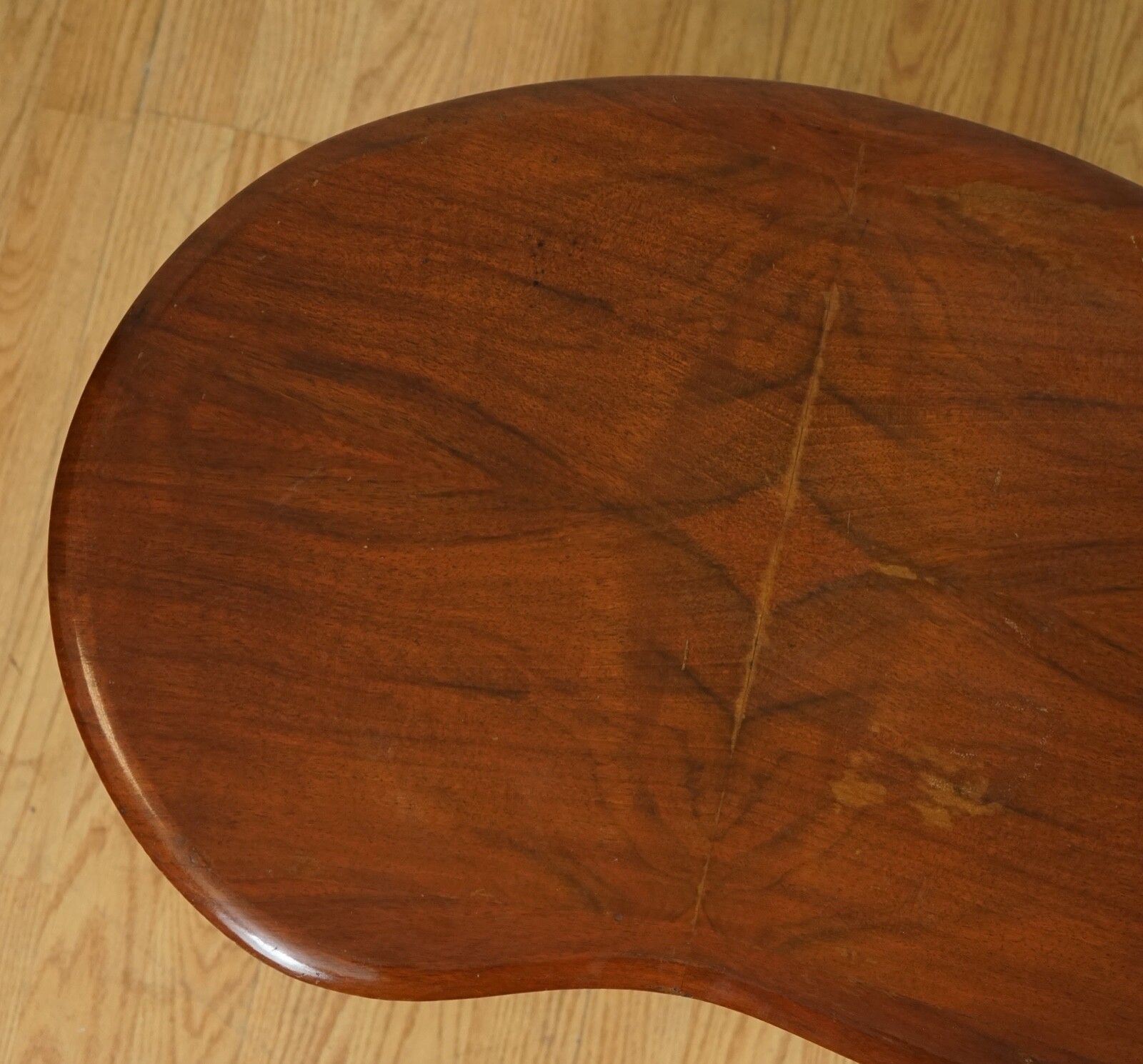 Gorgeous Kidney Art Deco Hardwood Side End Plant Table photo 450.0