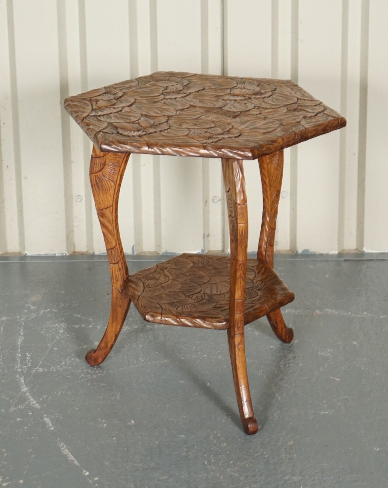 Early 19th Century Liberty's London Hand Carved Occasional Side End Lamp Table photo furniture