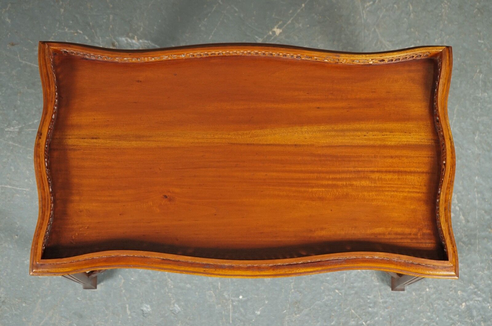 photo for sale Very Fine Antique Mahogany George III Chippendale Style Console Sliver Table