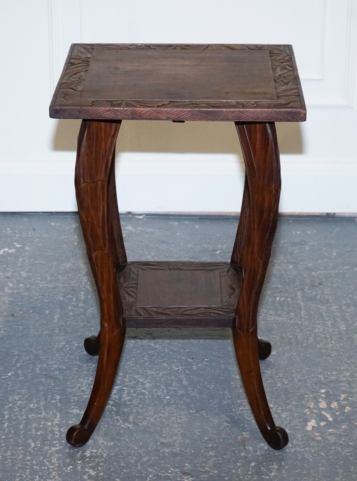 Liberty's London 1950's Hand Carved Occasional Side End Lamp Wine Table photo 650.0