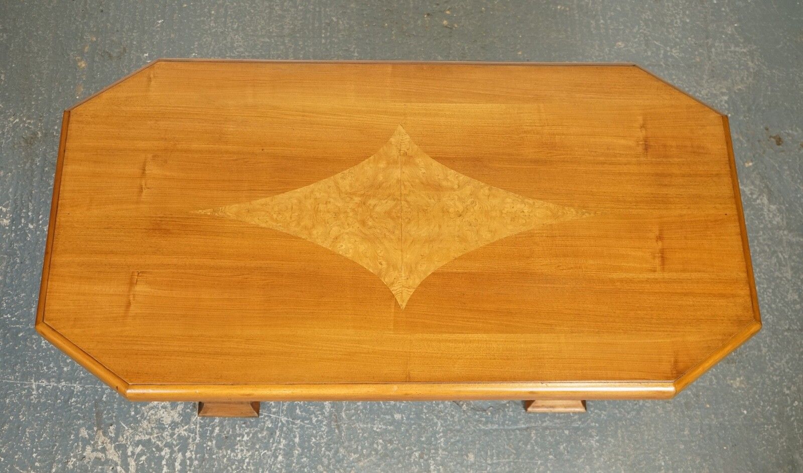1950.0 Vintage Art Deco Walnut Dining Table 4 To 6 Person J1 photo