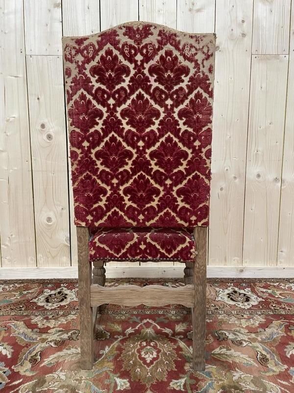 Suite De 6 Chaises Louis XIII   Haute époque En Chêne photo for sale