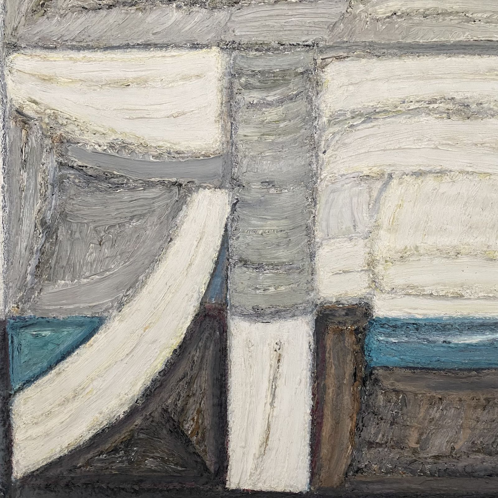 Large Swedish Modernist Abstract Painting By Max Gregor Carlsson photo furniture