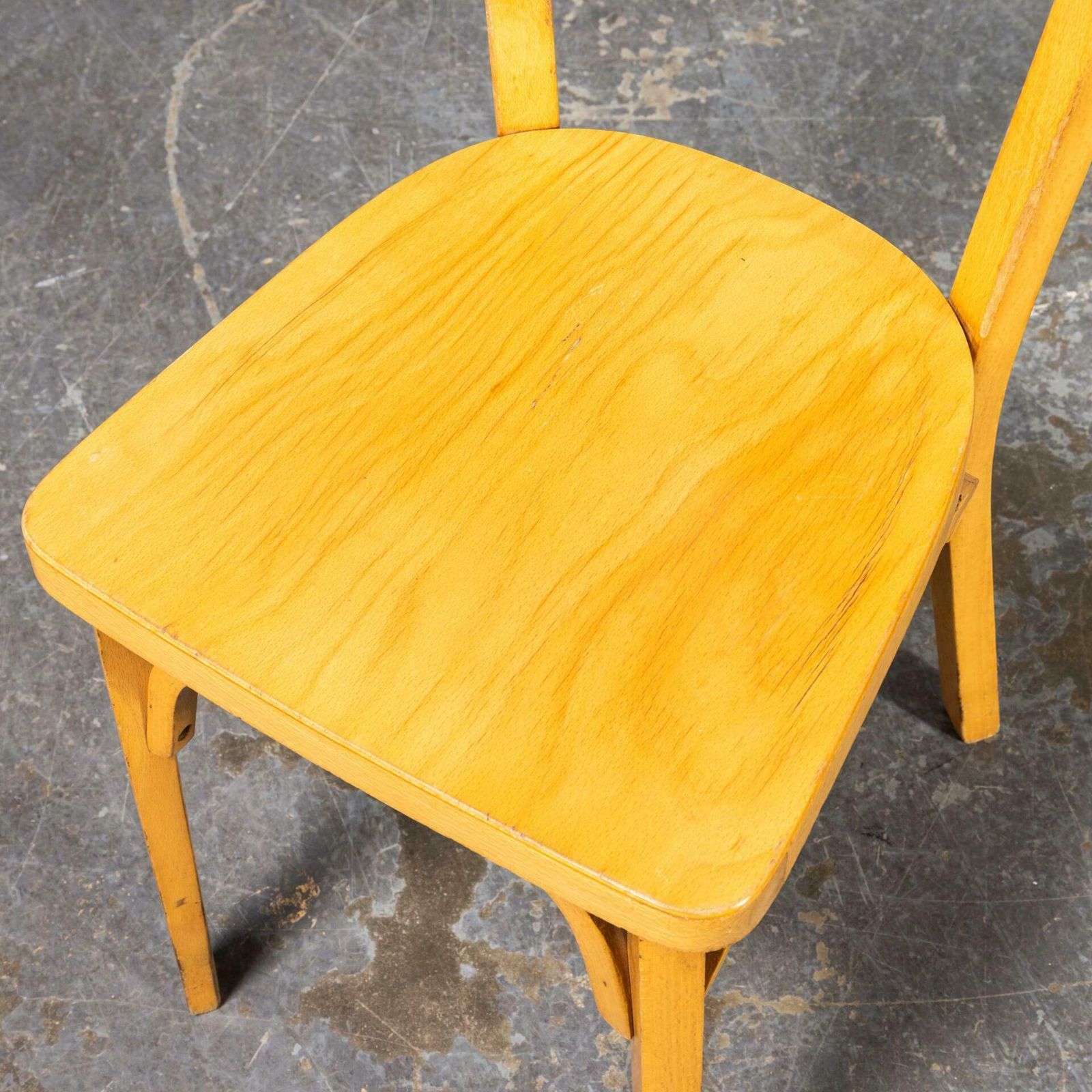 1950’s Standard Single Bar Blonde French Dining Chairs photo vinterior