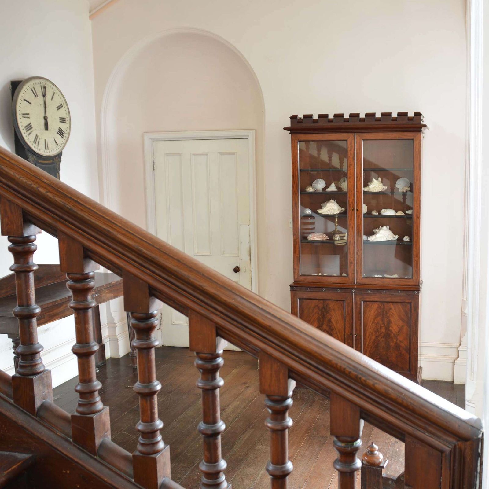 Glazed Bookcase With Crenelated Cornice, By James Winter & Son photo for sale