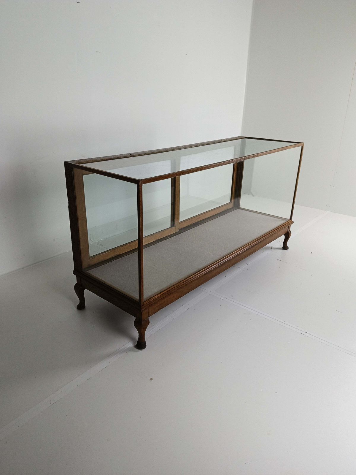 Antique Large Glass Dispay Cabinet / Shop Counter photo buy