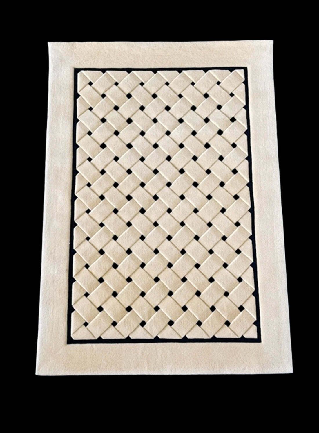 "Opal Variation" Handgetuft Vloerkleed Van Tisca France, Jaren 1990