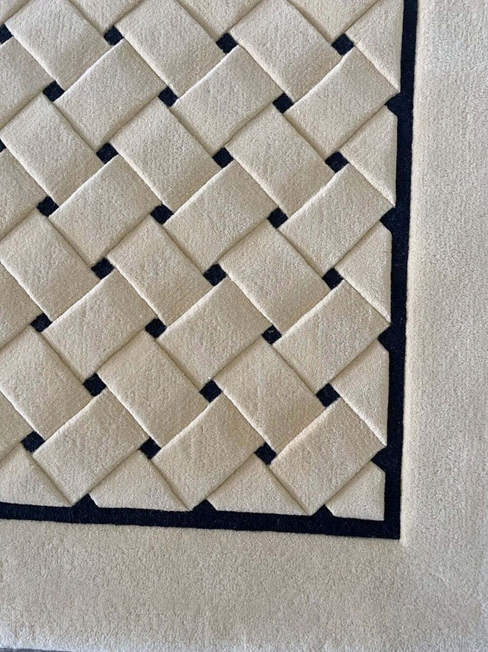 "Opal Variation" Handgetuft Vloerkleed Van Tisca France, Jaren 1990 photo furniture