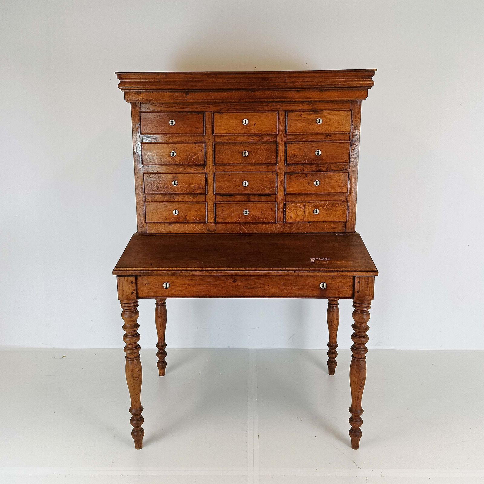 photo vinterior Stunning Antique One Of A Kind Notary Desk With Working Safe Bell