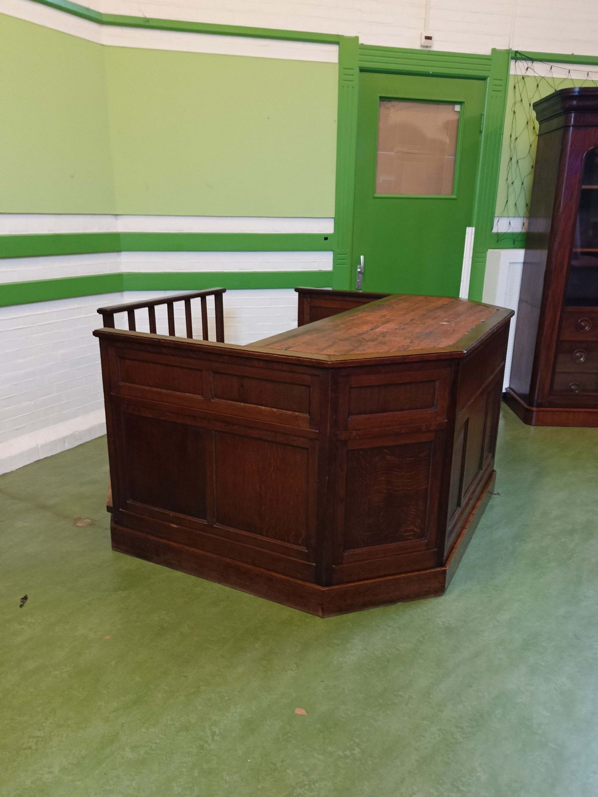 Furniture Antique Court Speaking Desk, 1800s photo