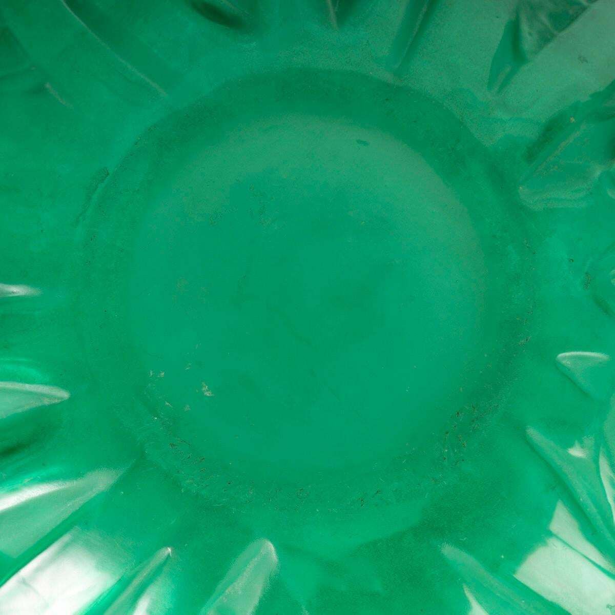 René Lalique  1929, “Milan” Vase. Green Tinted Glass Proof photo furniture
