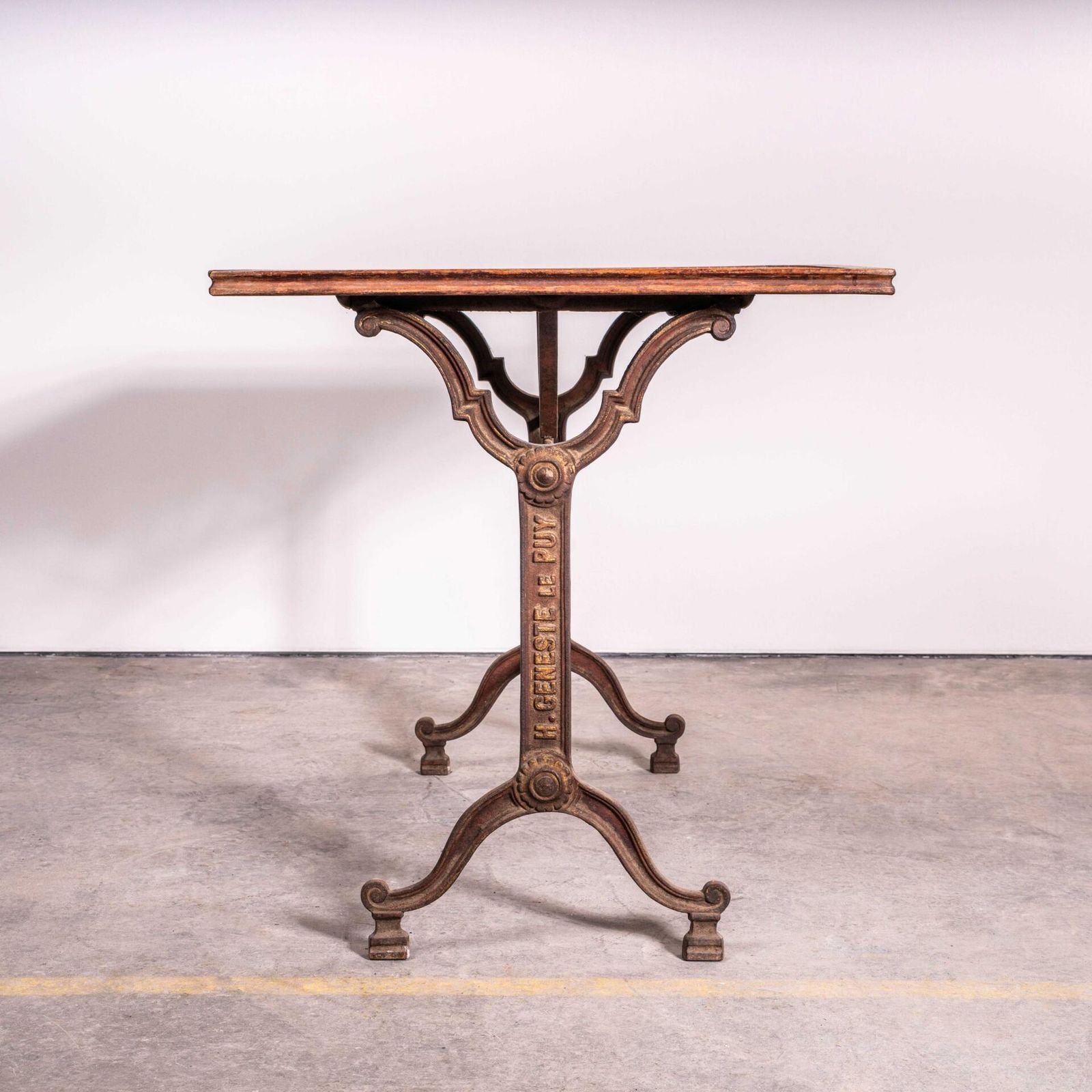 1920’s Original French Intricate Relief Cast Base Table photo for sale