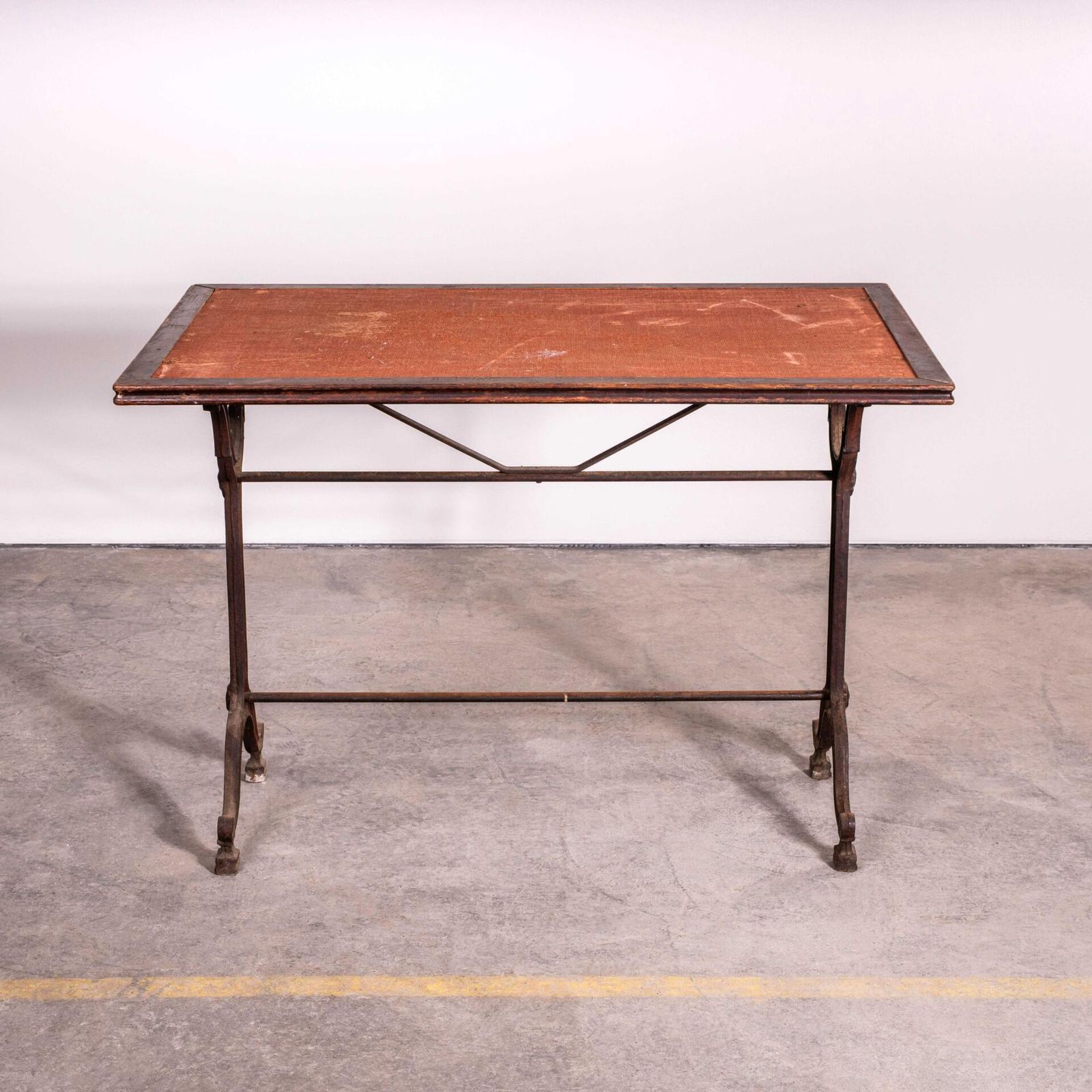 photo furniture 1920’s Original French Intricate Relief Cast Base Table