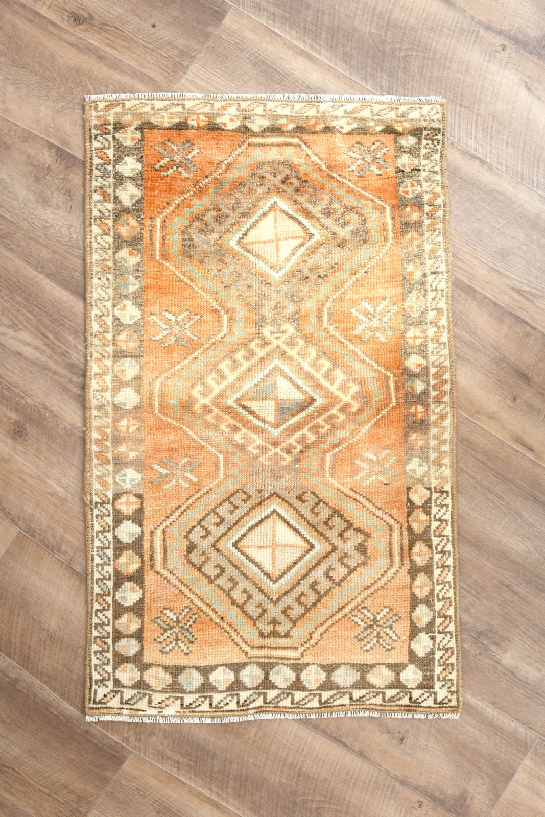 2x3 Turkish Small Rug, Bath Mat, Bathroom Rugs, Wool Oushak Carpet, Wool Bedside Carpets, Handmade, Washable photo Textiles