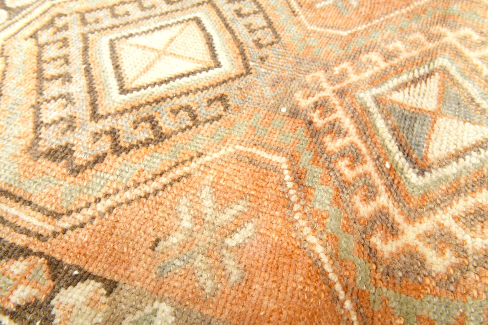 2x3 Turkish Small Rug, Bath Mat, Bathroom Rugs, Wool Oushak Carpet, Wool Bedside Carpets, Handmade, Washable photo 108.0
