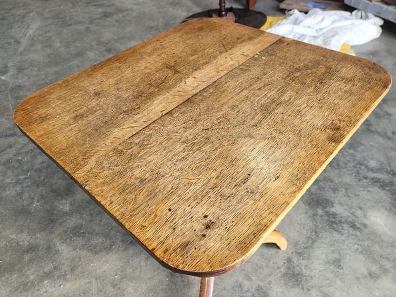 Antique Georgian Square Tripod Occasional Side Dining Table photo furniture