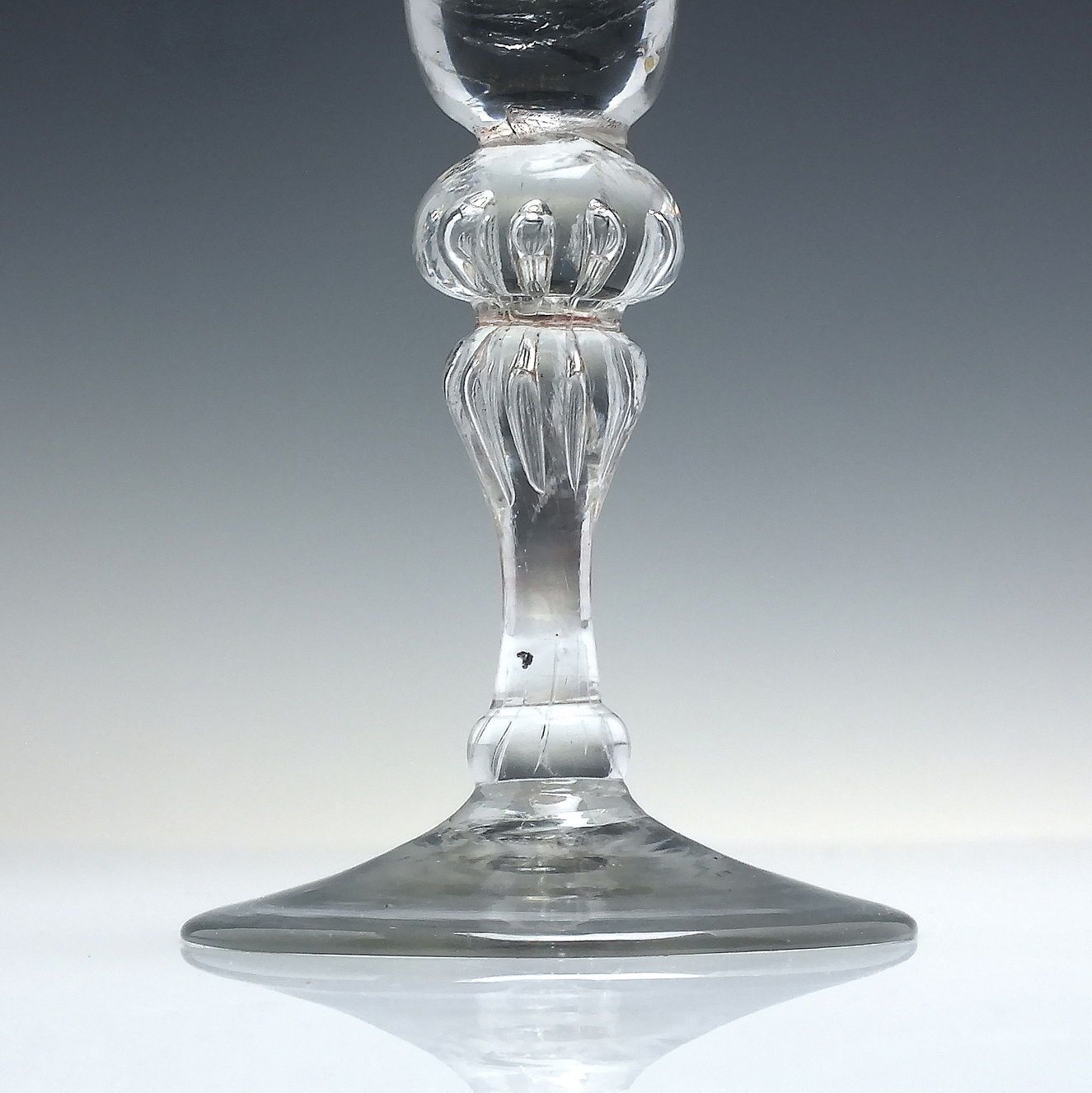 18th Century Balustroid Wine Glass C1735 photo vinterior