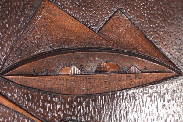 Wall Relief Of Traditional Slovakian Mountain Shepherds From Ruch Liberec, Former Czechoslovakia, 1970s, Set Of 2 photo vinterior