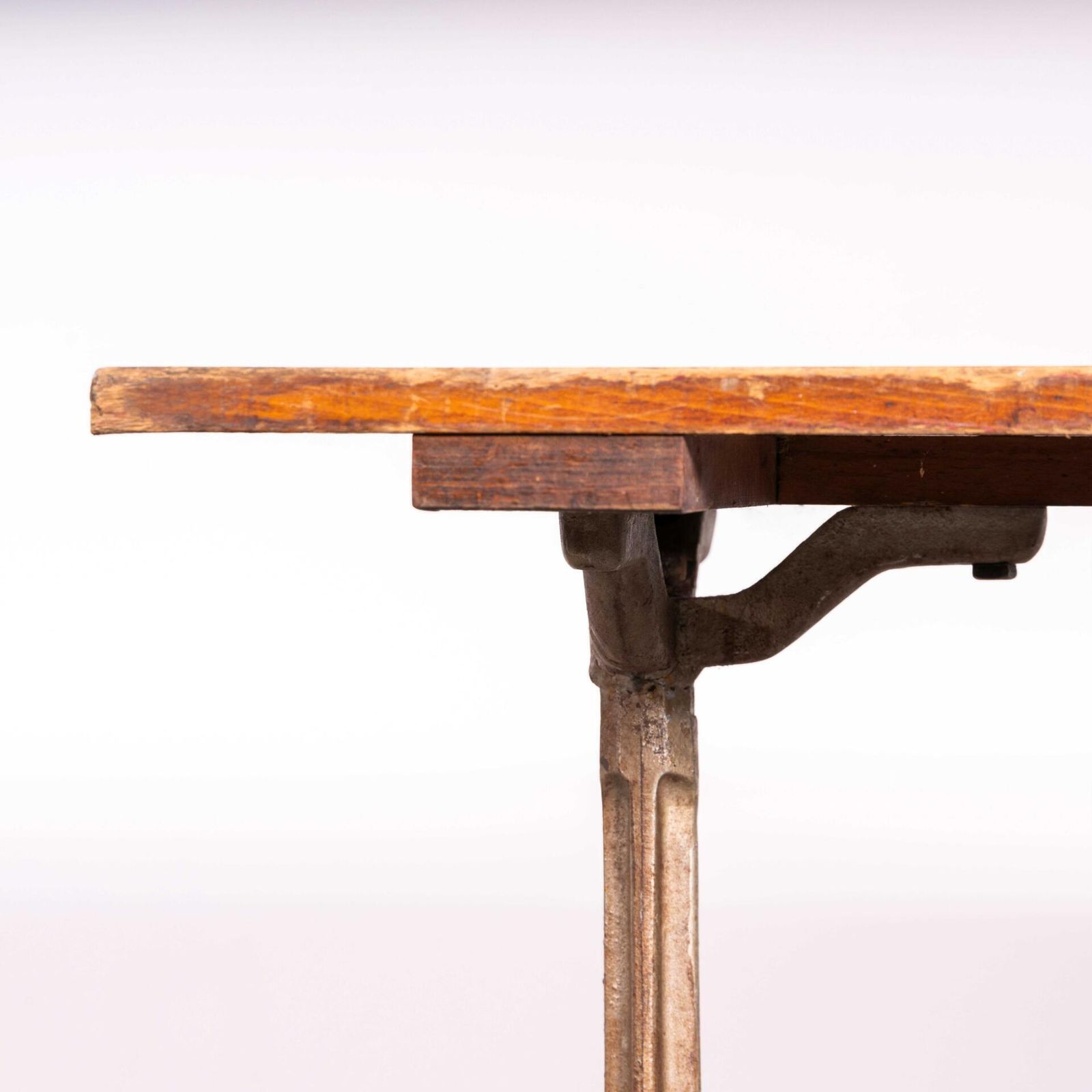 1930’s French Original Cast Base Small Dining Table photo furniture