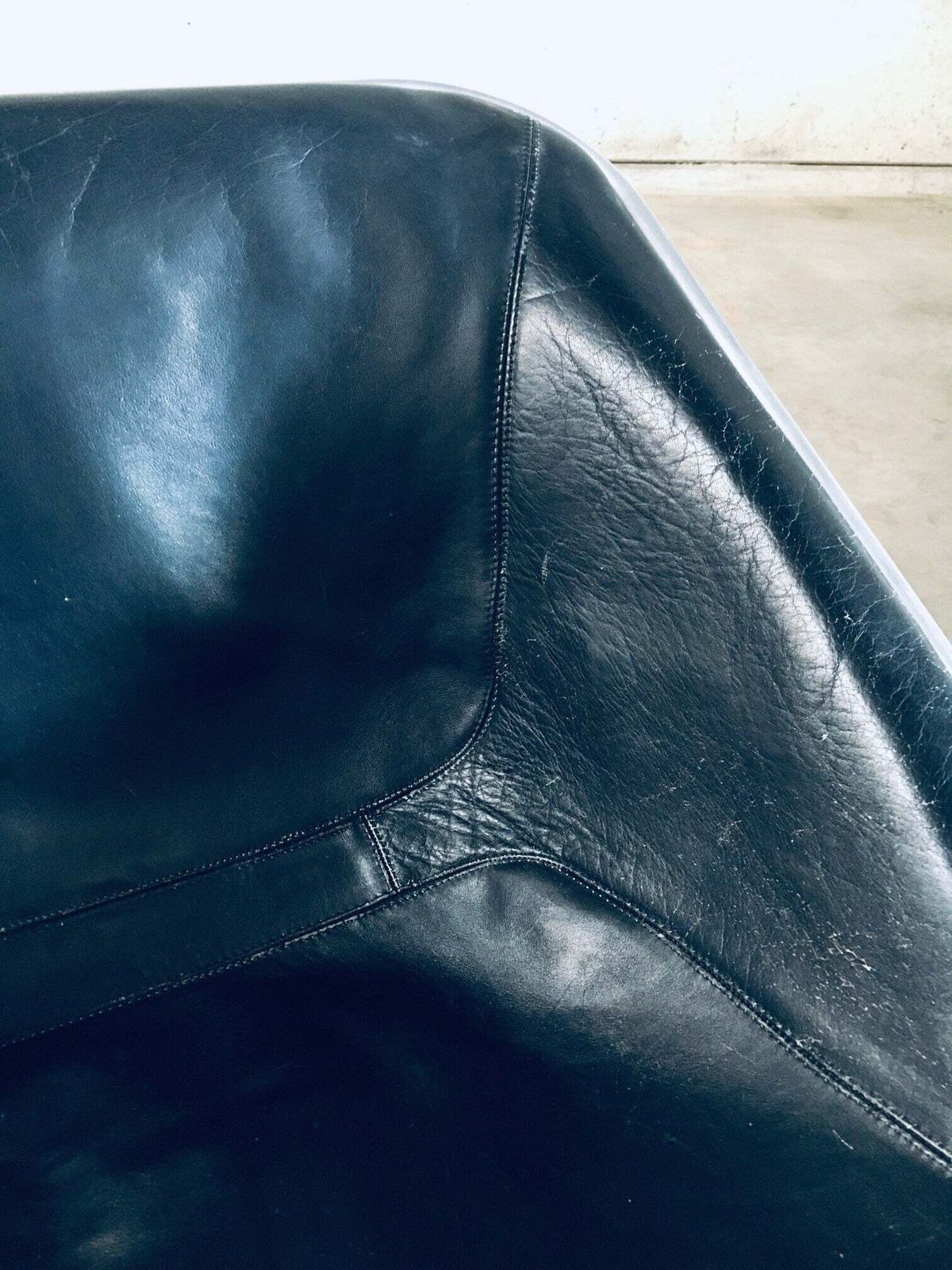 photo vinterior Plona Leather Side Chair By Giancarlo Piretti For Castelli, 1970's Italy