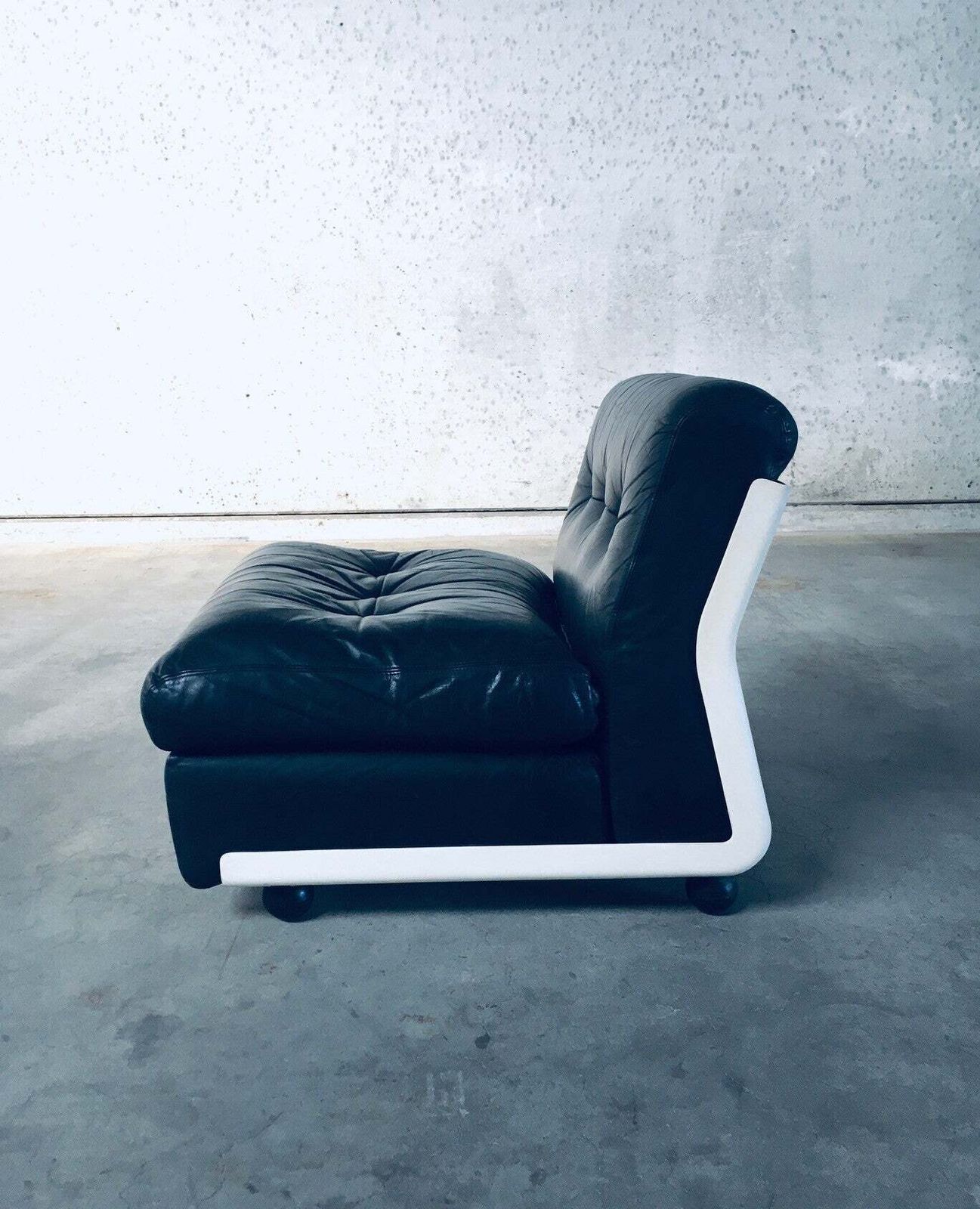 photo vintage 1970's Midcentury Modern Design Amanta Modular Sofa By Mario Bellini For B&B Italia
