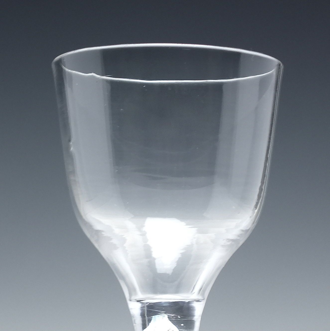 Rare Antique 18th Century Opaque Twist Wine Glass C1760 photo for sale