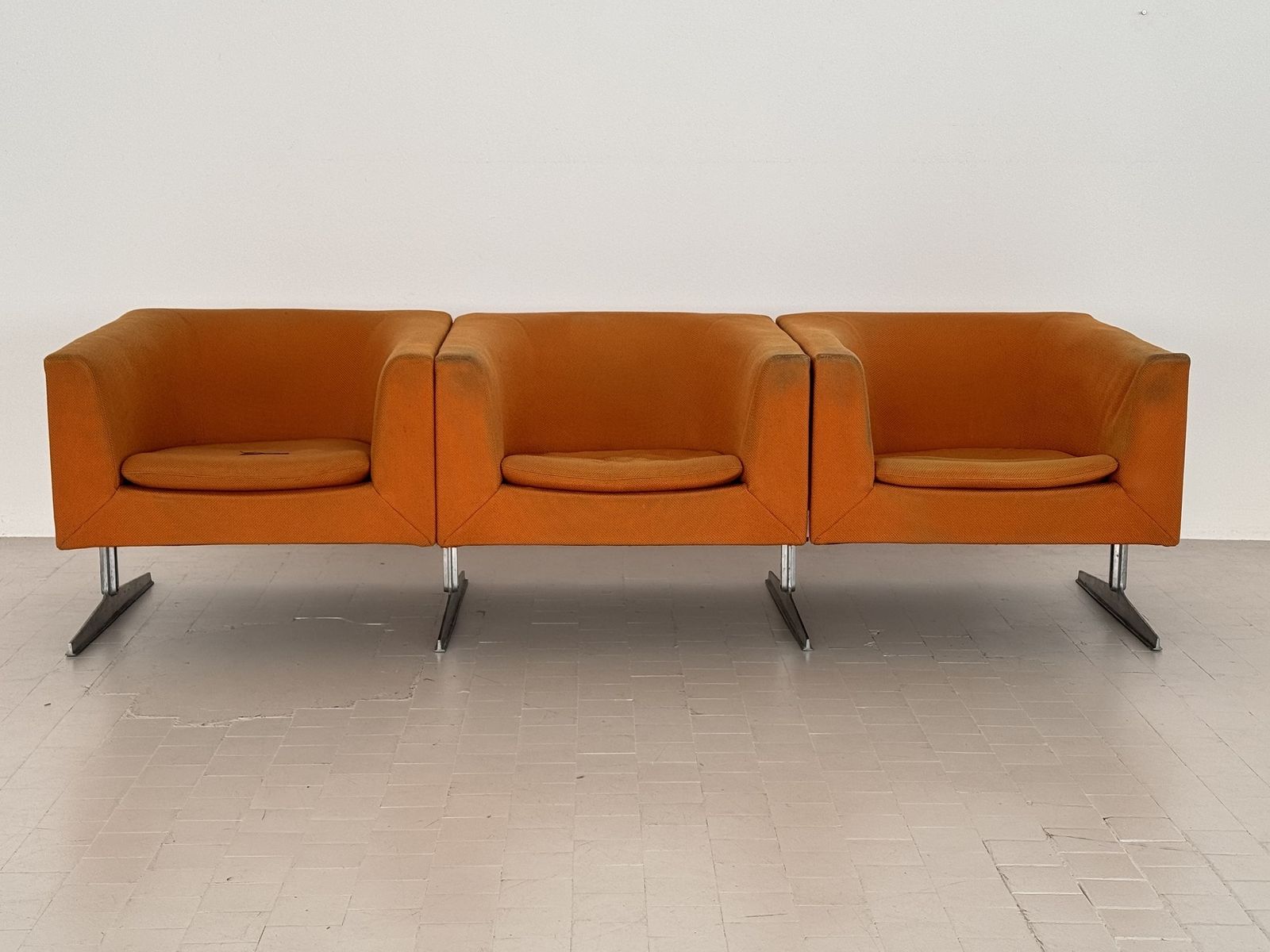 Rare 3 Seater Sofa Mod 630 By Geoffrey Harcourt For Artifort, 1974 photo furniture