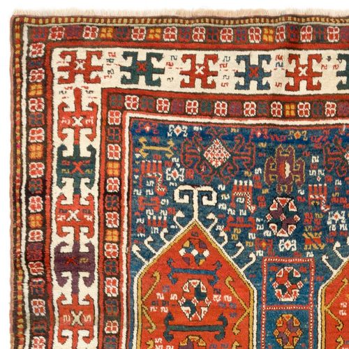 4.2x9.3 Ft Antique Caucasian Karabakh Runner Rug, Full Pile, Ca 1880 photo for sale