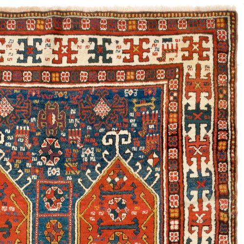 4.2x9.3 Ft Antique Caucasian Karabakh Runner Rug, Full Pile, Ca 1880 photo 3900.0