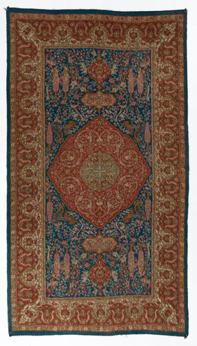 6.6x11.5 Ft Rare Antique Double Sided "Angora" Wool Oushak Rug, Ca 1890 photo Textiles