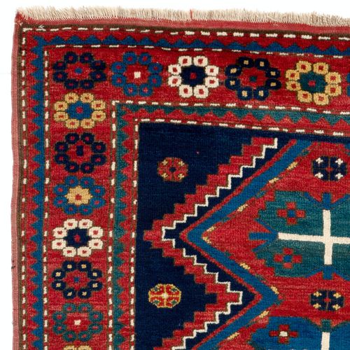 4.5x7 Ft Antique Caucasian Kazak Rug, Circa 1900, All Original photo for sale