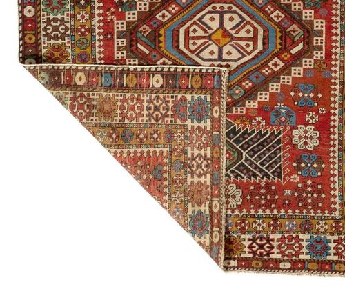 4.3x9 Ft Antique Caucasian Shirvan Shahnazar Rug photo 2799.0