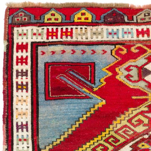 4.2x5.8 Ft Antique Anatolian Karapinar Rug, Ca 1900 photo for sale