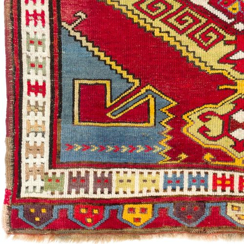 4.2x5.8 Ft Antique Anatolian Karapinar Rug, Ca 1900 photo Textiles