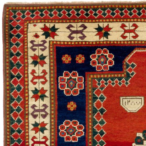 4x6 Ft Dated 1870. Antique Caucasian Kazak Rug, Top Shelf Collectors Prayer Rug photo for sale