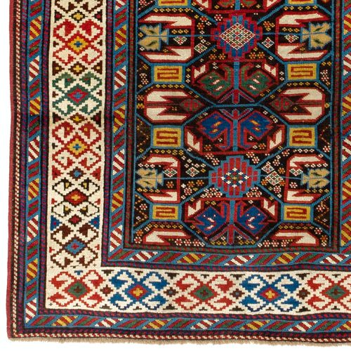 3.8x9.6 Ft Antique Caucasian Kuba Dagestan Runner, Top Shelf Collectors Rug photo for sale