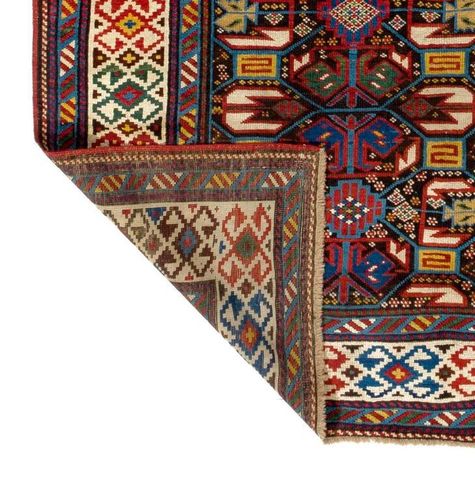 3.8x9.6 Ft Antique Caucasian Kuba Dagestan Runner, Top Shelf Collectors Rug photo 2599.0