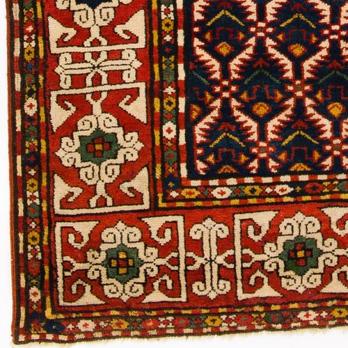 4x6 Ft Antique Caucasian Kuba Rug, Very Good Condition photo Textiles