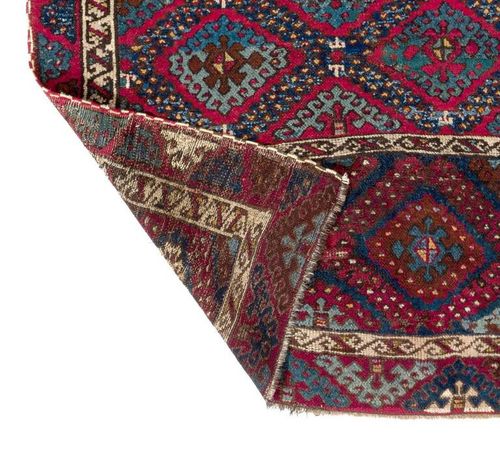 3.8x7.3 Ft Antique East Anatolian Kurdish Rug, Late 19th Century photo 1419.0