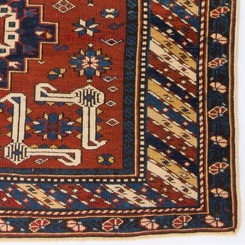 3.5x5.3 Ft Antique Caucasian Karagashli Shirvan Rug, Ca 1880 photo for sale