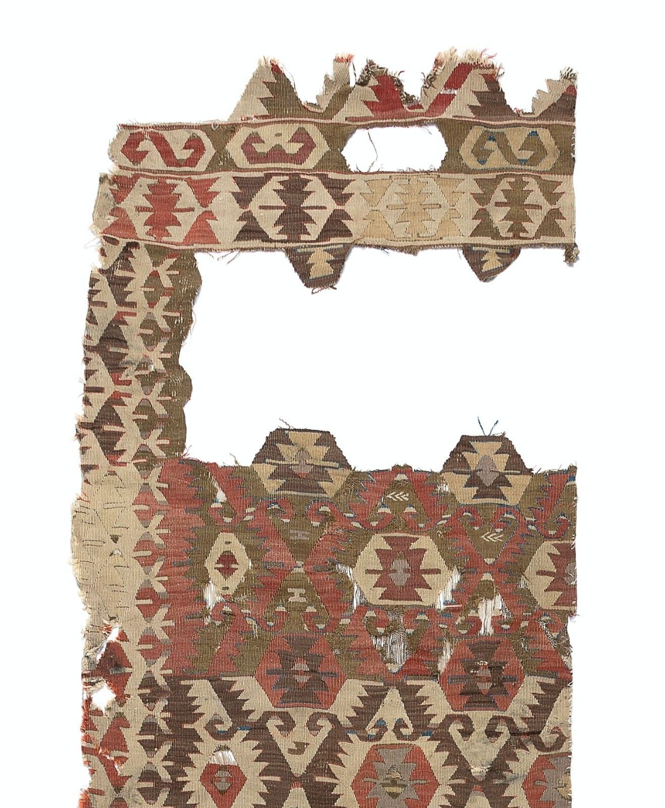 2.8x12.3 Ft Antique Anatolian Sivrihisar Kilim Fragment, 18th Century photo furniture
